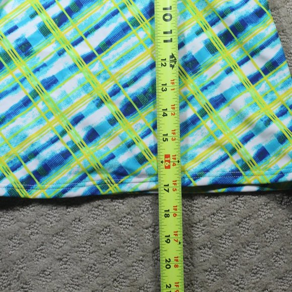 Hobie Size L Green, Blue & Yellow Tankini Top - Picture 5 of 5